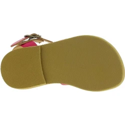 Attica Persephone Sandali gladiatore da bambino in pelle nubuck marrone chiusura con fibbia