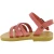 Attica Persephone child gladiator sandals in brown nubuck with buckle closure handmade in Greece