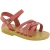 Attica Persephone Sandales gladiateur pour enfant en cuir nubuck marron faits à la main en Grèce