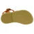 Geflochtene Gladiator sandalen für Jungen aus orangefarbenem Kalbs leder mit Schnallenverschluss