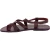 Gladiator sandals for men in violet color calf leather