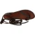 Sandales plates artisanales fait en Italie en cuir marron foncé