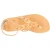 Sandales tongs pour femmes faites à la main à lacets croisés en cuir de veau nude