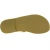 Women's thong sandals with handmade crossed laces in gold laminated calfskin