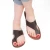 Brown leather thong sandals for women handmade