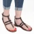 Women's thong sandals in Dark Brown Leather handmade in Italy