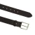 Ceinture en cuir marron foncé au tannage végétal avec boucle en métal