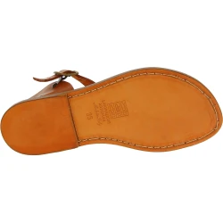 Sandales marron pour femme en cuir artisanales
