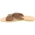 Sandales pour homme à bandes croisées en cuir nubuck marron foncé