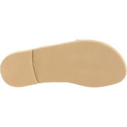 Sandales pour homme à bandes croisées en cuir nubuck marron foncé