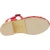 Holzclogs für Damen mit rot Lederkäfig-Obermaterial Handgefertigte