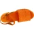 Sabot femme orange en bois avec bande cuir veritable tressé
