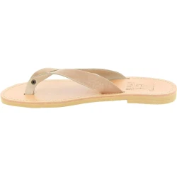 Sandalias de tiras para hombre en cuero nobuck negro hechas a mano