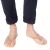 Sandalias de tiras para hombre en cuero nobuck negro hechas a mano
