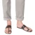 Sandals tong cuir couleur boue pour homme artisanales