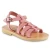 Attica Persephone Sandali gladiatore da bambino in pelle nubuck marrone chiusura con fibbia