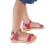Sandali infradito da bambina in pelle di vitello fucsia chiusura con fibbia