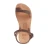 Sandales tongs pour fille en cuir de veau fuchsia avec fermeture à boucle