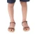 Sandali infradito da bambino in pelle nubuk marrone scuro chiusura con fibbia