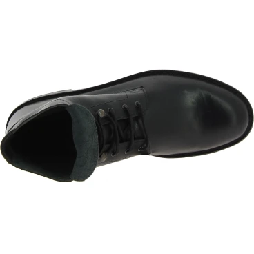 Men's black leather ankle boots handmade in Italy