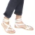 Sandalias de gladiador para hombre en piel blanca hechas a mano en Italia