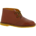 Bottines enfant en cuir marron fabriquées à la main en Italie
