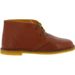 Child's chukka boots in yellow leather handmade in Italy