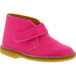 Botines para niños en cuero rosa hechos a mano en Italia