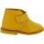 Child's ankle shoes in yellow genuine leather handmade in Italy