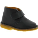 Black leather child ankle boots handmade in Italy
