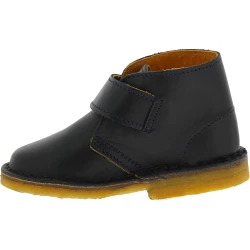 Kinderstiefel aus schwarzem Leder, handgefertigt in Italien