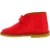 girls and boy's chukka boots in red leather handmade in Italy