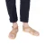 Men's handmade thong sandals in tan nubuck leather