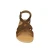 Sandalias de dedo hombre en cuero nobuck marron oscuro hechas a mano