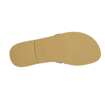 Men's handmade thong sandals in brown nubuck leather