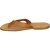 Handmade tan leather thongs for men with leather sole