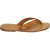 Handmade tan leather thongs for men with leather sole