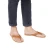 Handmade tan leather thongs for men with leather sole
