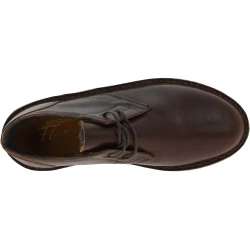 Zapatos bajos para mujer en piel marrón oscuro con forro de cordero
