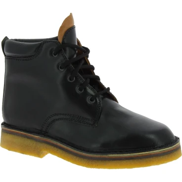 Handcrafted ankle boots in black vegetable tanned leather