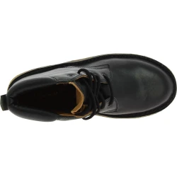 Bottines artisanales en cuir au tannage végétal noir