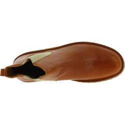 Beatles-Stiefelette aus braunem Leder und Vibram-Sohle
