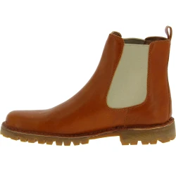Chelsea ankle boot in brown leather and Vibram sole