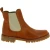 Stivaletto beatles donna in pelle marrone e suola Vibram