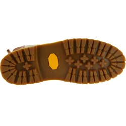 Beatles-Stiefelette Damen aus braunem Leder und Vibram-Sohle