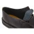 Scarpe basse da donna in pelle marrone scuro con fodera in agnello