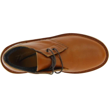Women's tan leather low top shoes with winter lining