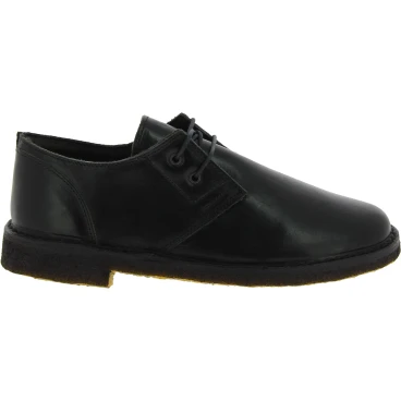Zapatos bajos para mujer de cuero negro con forro de invierno