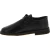 Zapatos bajos para mujer de cuero negro con forro de invierno