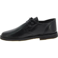 Niedrige Lederschuhe Mann Schwarz mit Winterfutter